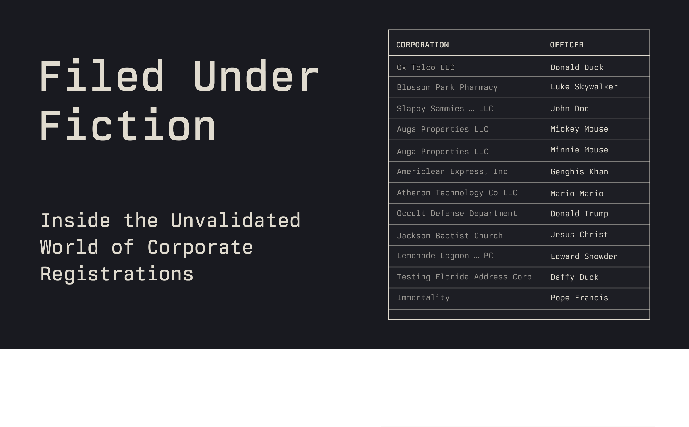 Filed Under Fiction
