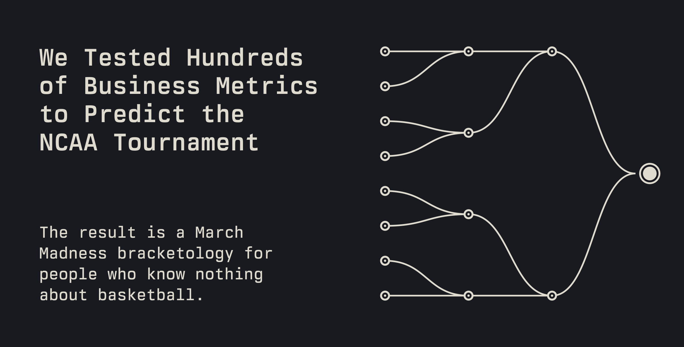 Can Business Data Predict March Madness?