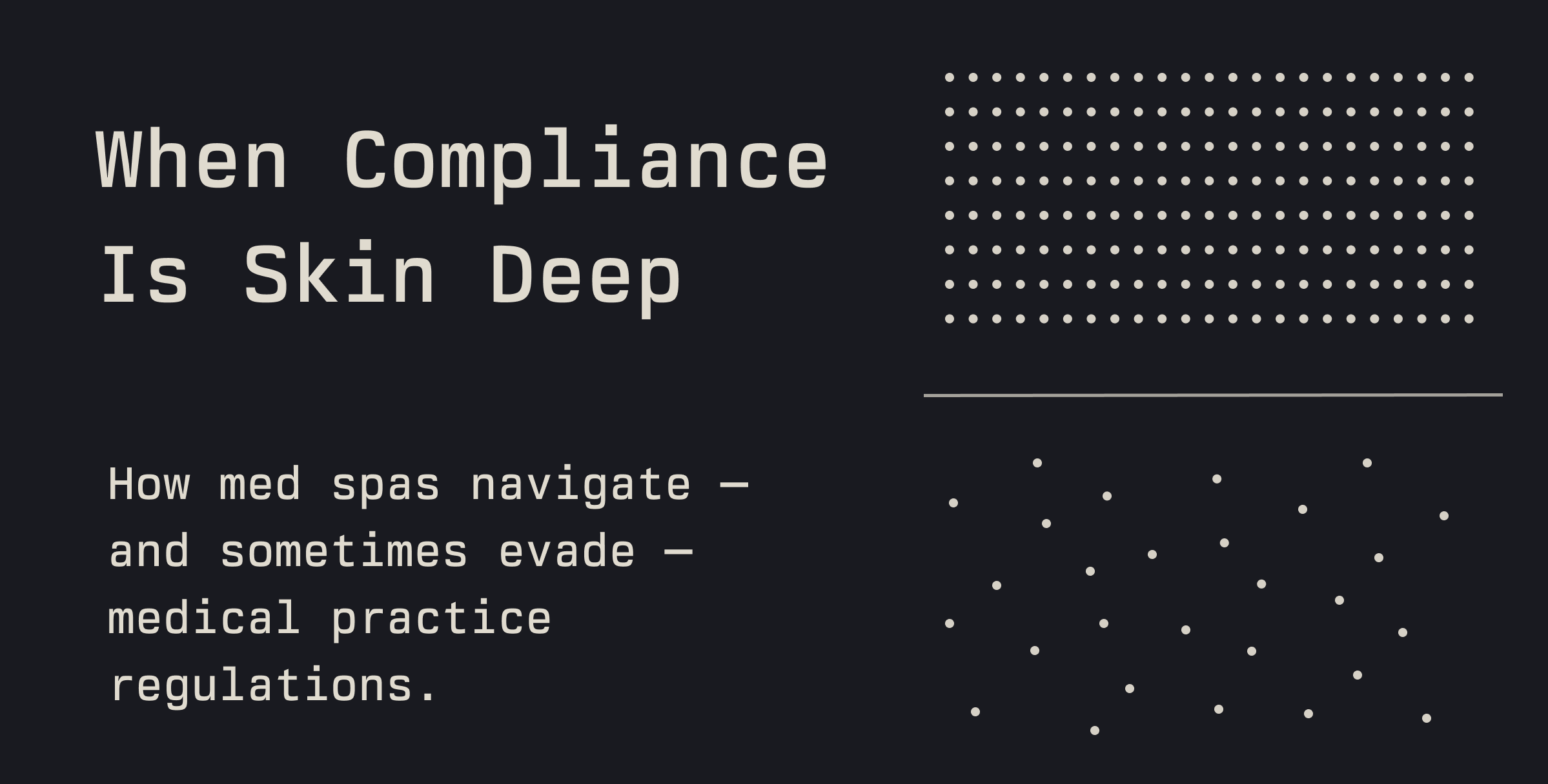 When Compliance is Skin Deep